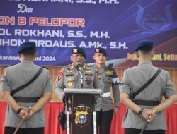 Dansat Brimob Polda Riau Pimpin Sertijab Danyon A dan Danyon B Pelopor