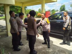 Kapolres dan Waka Polres Kampar Kunjungi Mapolsek Kampar, Begini Arahan Kapolres
