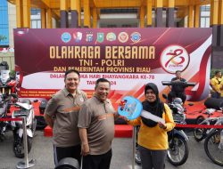 Meriahkan hari Bhayangkara ke 78, Polda Riau gelar Olahraga bersama TNI-Polri dan Pemerintah Provinsi Riau