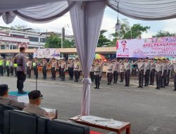 Polres Kuansing Gelar Apel Pengamanan Malam Takbiran Hari Raya Idul Adha 1445 H Tahun 2024 di Kabupaten Kuansing