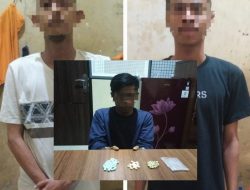 Tim Opsnal Polsek Payung Sekaki Berhasil Ungkap Peredaran Pil Ekstasi Serta Amankan Tiga Pelaku