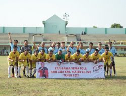 Pertandingan Sepak Bola Piala Bupati Resmi Digelar