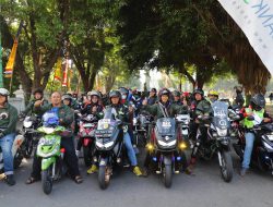 Ratusan Sepeda Motor Ikuti Tour De Merapi 2024 