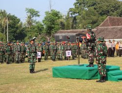 Apel Kesiapan Penanggulangan Bencana Alam Erupsi Gunung Merapi di Pimpin Langsung Dansatgas PRCPB