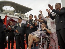Band Radja Goyang Pengunjung HUT Bhayangkara Ke-78 Polda Riau