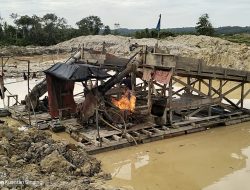 Polsek Singingi Lakukan Penertiban Penambangan Emas Tanpa Izin di Desa Kebun Lado