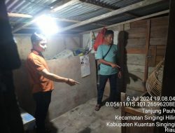 Penertiban Tempat Bakar Emas Tanpa Izin di Desa Tanjung Pauh oleh Polsek Singingi Hilir