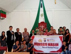 Polresta Pekanbaru dan Polsek Rumbai Pesisir Gelar Minggu Kasih Bersama Jemaat Gereja GKPI