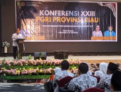 Pj. Gubernur Riau Hadiri Sekaligus Membuka Konferensi XXIII PGRI Provinsi Riau