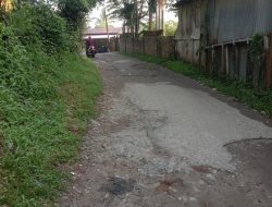 Jalan Cemara Hingga Gang Amalia Kelurahan Selawan Alami Kerusakan Jalan