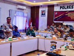 Kapolresta Pekanbaru Kombes Pol Jeki Pimpin Rapat Koordinasi Antisipasi Karhutla
