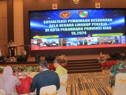 Sekdako Pekanbaru Hadiri Kegiatan Sosialisasi dan Diseminasi Pembinaan Kesadaran Bela Negara Pada Lingkup Pekerja