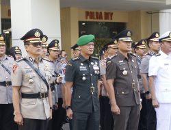 Kasrem 072/Pamungkas Hadiri Upacara Peringatan Hari Juang Polri tahun 2024