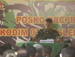 Latihan Lapangan Kodim 0732/Sleman Resmi Ditutup Kasrem 072/Pamungkas