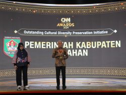 Bupati Asahan Terima Penghargaan Outstanding Cultural Diversity Preservation Initiative Tahun 2024