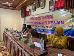 Kegiatan Non Fisik TMMD ke-121 Kodim 0308/Pariaman Mengelar Bimtek Peningkatan Ekonomi Perempuan