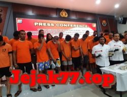 Dalam Operasi Antik Lancang Kuning 2024, Ditresnarkoba Polda Riau dan Jajaran Berhasil Ungkap 342 Kasus