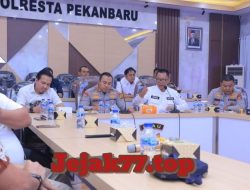 Sekdako Pekanbaru Bersama Kapolresta Pekanbaru Gelar Rakor Terkait Penyalahgunaan Narkoba di THM