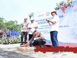 Kapolri Laksanakan Peletakan Batu Pertama Pembangunan Gedung Pusdiklat SPSI di Kawasan Jatiluhur Kab. Purwakarta
