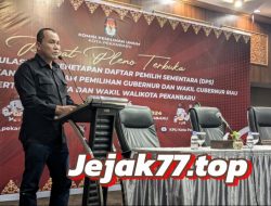 DPS Pilkada Serentak di Pekanbaru Ditetapkan Sebanyak 789.236 Orang