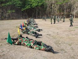 Kodim 0732/Sleman Latihan Menembak di Sentolo