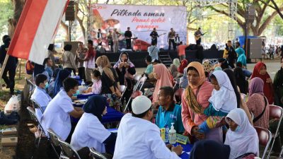 Ribuan Masyarakat Bantul, ramaikan Bakti Sosial, Bakti Kesehatan dan Bakti Nada Polda DIY