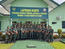 Kenaikan Pangkat, Sebuah Anugerah dan Amanah bagi Prajurit Kodim 0415/Jambi