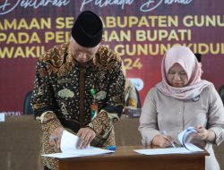 Deklarasi Pemilu Damai Ormas Keagamaan se-Kabupaten Gunungkidul pada Pemilihan Bupati dan Wakil Bupati 2024