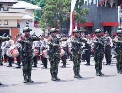 Polri Gladi Bersih Apel Gelar Pasukan Pengamanan Pelantikan Presiden.