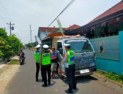 Puluhan Dump Truk Muatan Tanah Galian C Ditindak Satlantas Polresta Pati