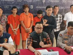 Pelaku Perampokan Menggunakan Senjata Api di Minimarket di amankan Polisi.