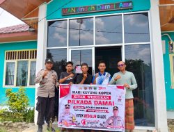 Cooling System Pilkada,Polsek Sungai Keruh Sosialisasikan Pilkada Damai 2024.