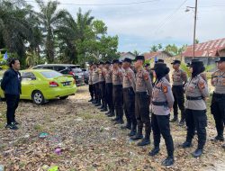 Guna Terciptanya Kamtibmas Kondusif, Subsatgas PAM Objek Kegiatan Lakukan Pengamanan Kampanye