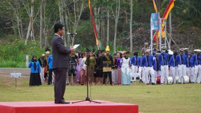Pemerintah Daerah Kabupaten Gunungkidul melalui Dinas Kepemudaan Dan Olahraga Menggelar Upacara Bendera Dalam Rangka Hari Jadi Sumpah Pemuda