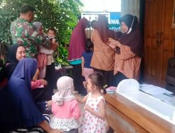 Peduli Kesehatan, Babinsa Penumping Dampingi Posyandu Lansia Dan Balita