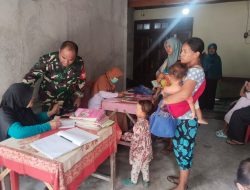 *Bentuk Kepedulian Kesehatan Balita, Babinsa Kelurahan Joyotakan Dampingi Posyandu Balita*