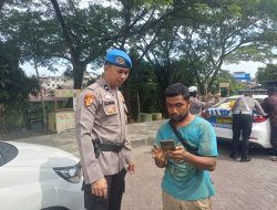 Kembali Personel Bid Propam Lakukan Pengawasan Ops Zebra di RTH Ahmad Yani 