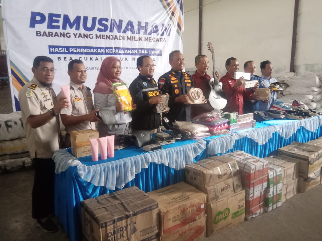 Kepabeanan KPPBC Teluk Nibung, Gelar Pemusnahan BMMN Milyaran Rupiah