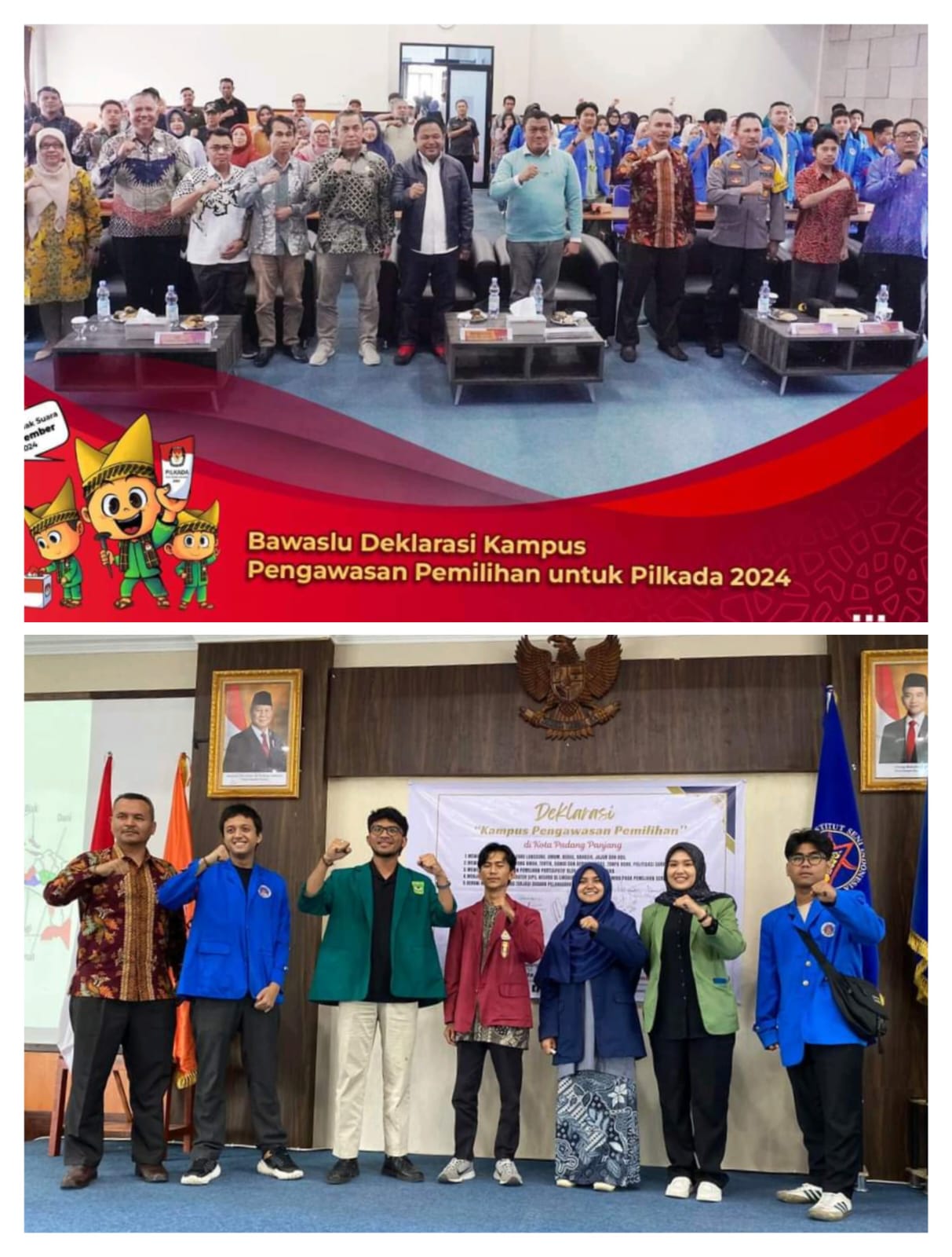 Deklarasikan Kampus Pengawas Pemilih 2024, Diikuti Perwakilan Mahasiswa se-Kota Padang Panjang