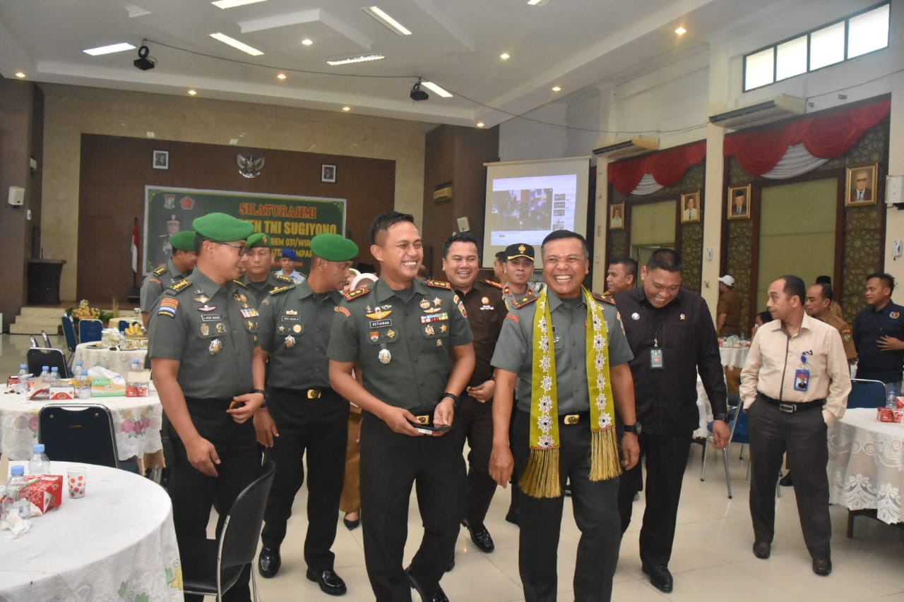 Danrem 031/Wira Bima Lakukan Kunjungan Kerja dan Silaturahmi ke Kabupaten Kampar