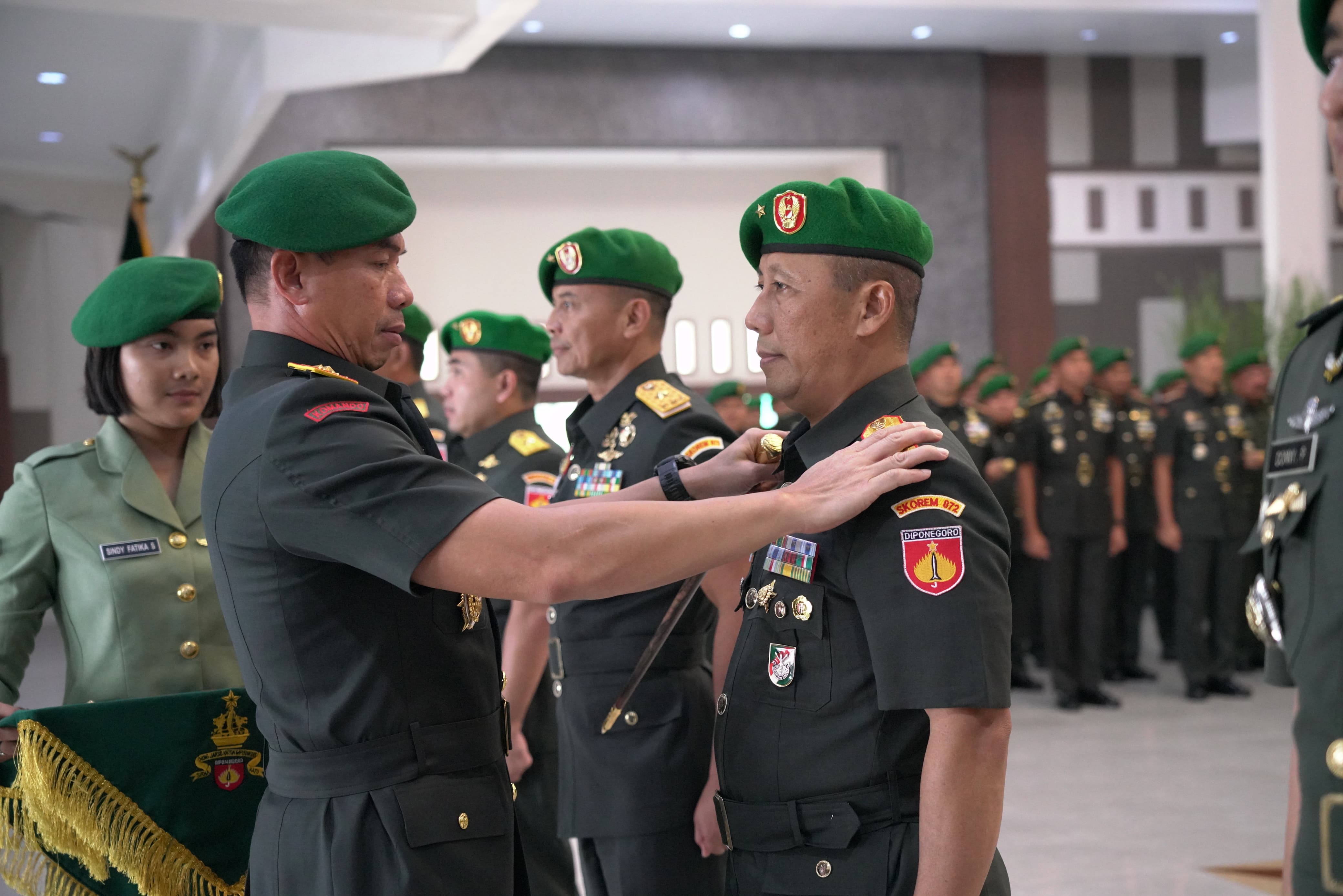 Danrem 072/Pamungkas Serah Terima Jabatan Dipimpin Pangdam