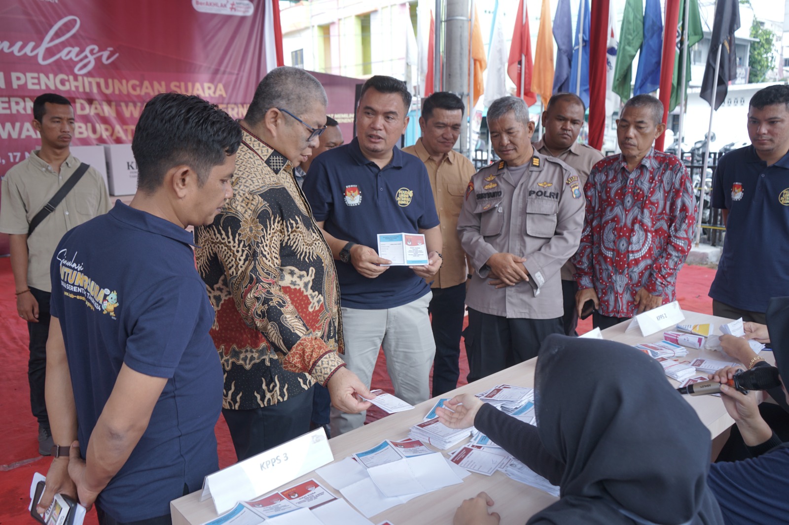 Pj Sekretaris Daerah Kabupaten Asahan Ikuti Simulasi Pemungutan dan Penghitungan Suara