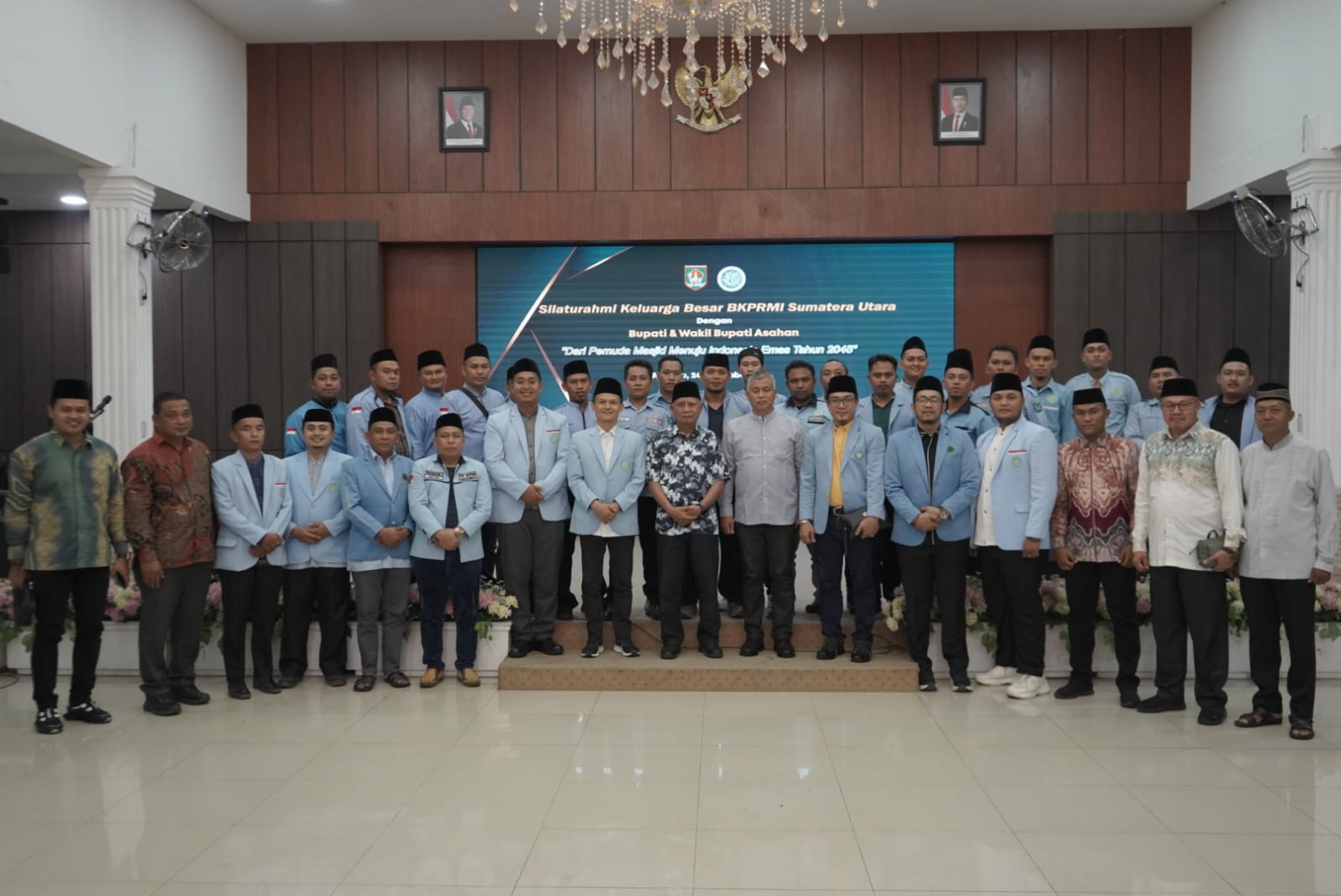 Silaturahmi Keluarga Besar BKPRMI Sumatera Utara dengan Bupati dan Wakil Bupati Asahan