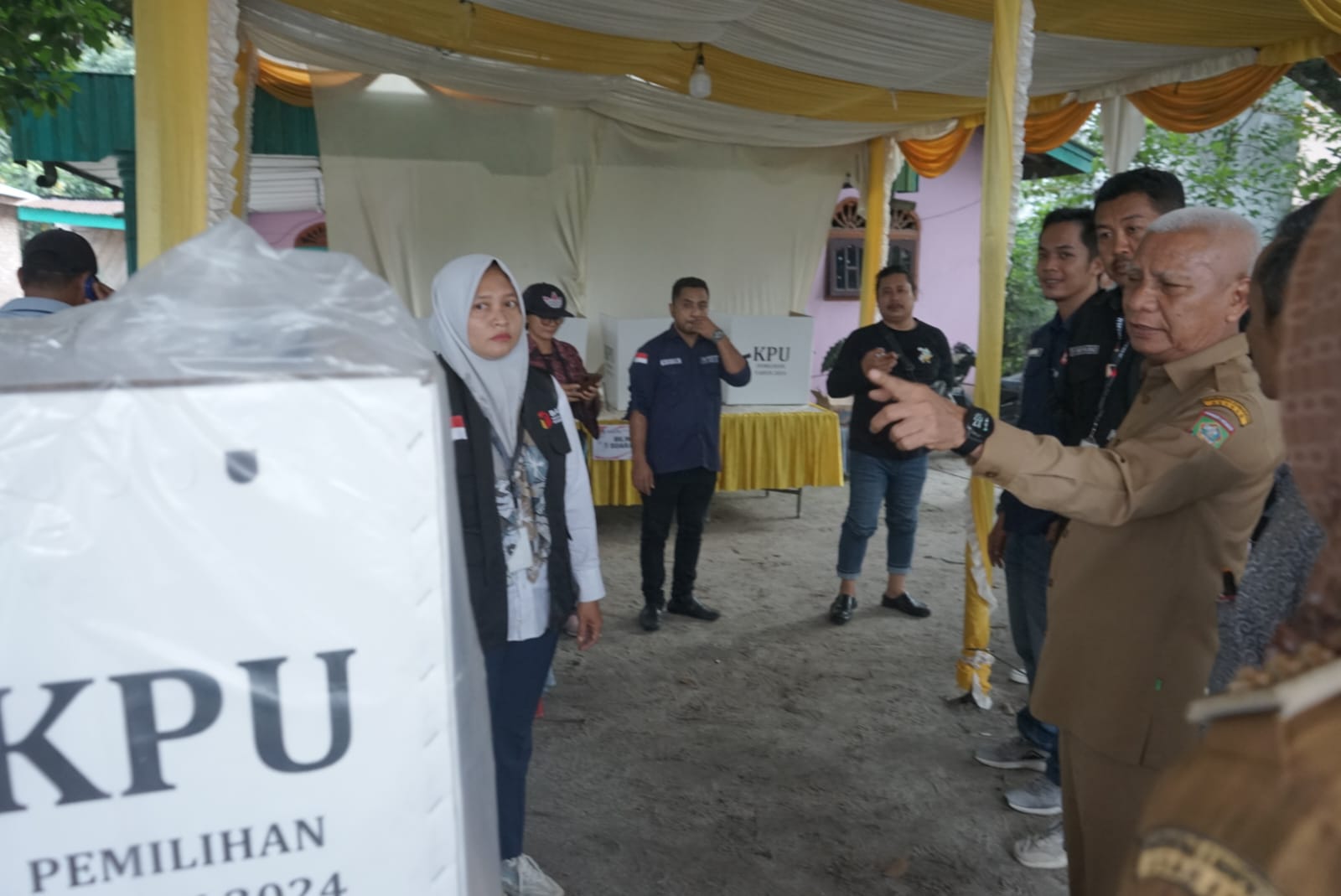 Bupati Asahan Kembali Ninjau Persiapan Pemilu 2024 Di Kecamatan