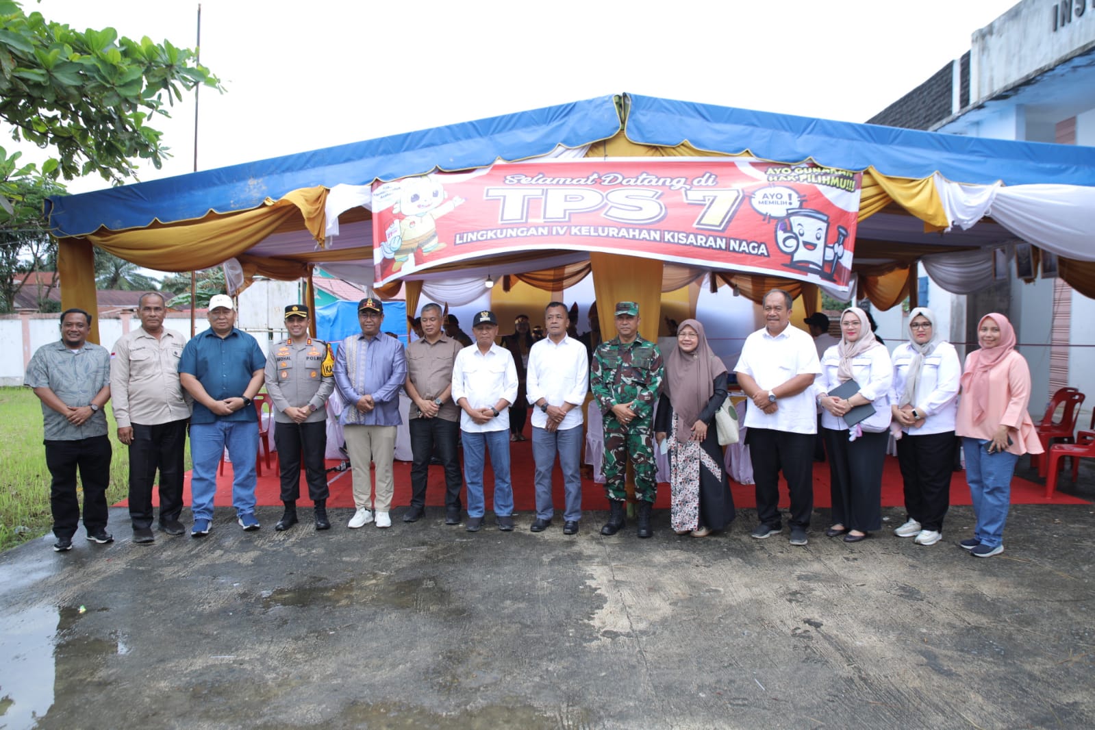 Bupati Asahan Tinjau Pilkada Serentak Tahun 2024