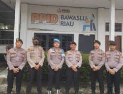 Komitmen Dalam Pengamanan, Subsatgas PAM Berikan Pengamanan 24 Jam Pada Kantor Penyelenggara Pilkada