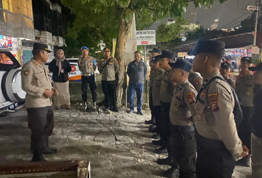 Dari Pagi Hingga Malam Subsatgas PAM Lakukan Pengamanan, Patroli dan Monitoring di Beberapa Lokasi Kampanye 