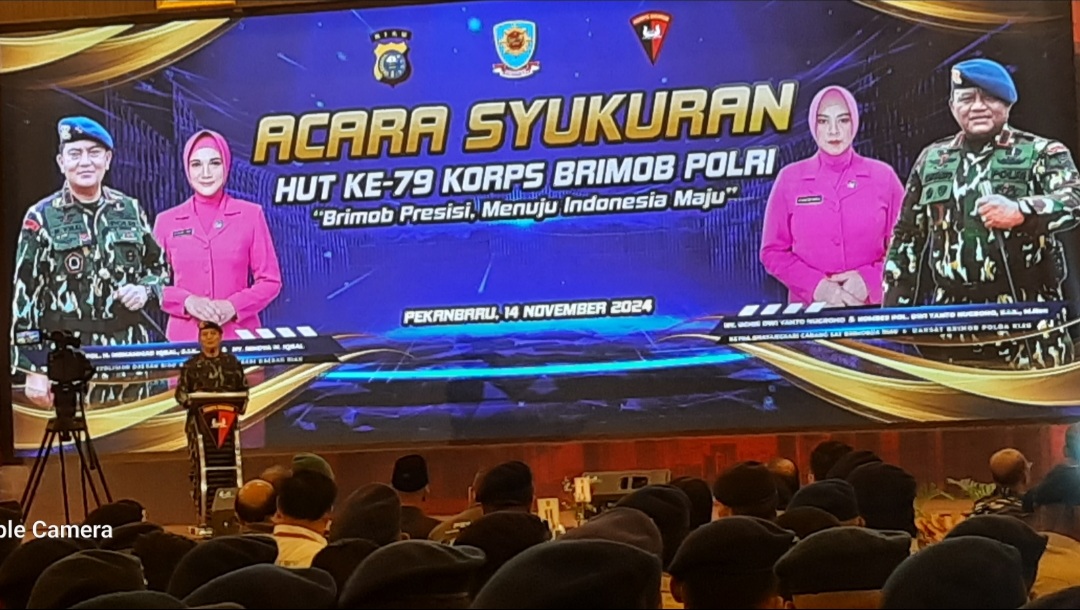 Perayaan HUT Korps Brimob Polri ke-79, Kapolda Riau ” Jadilah Polisi yang selalu dicintai masyarakat “