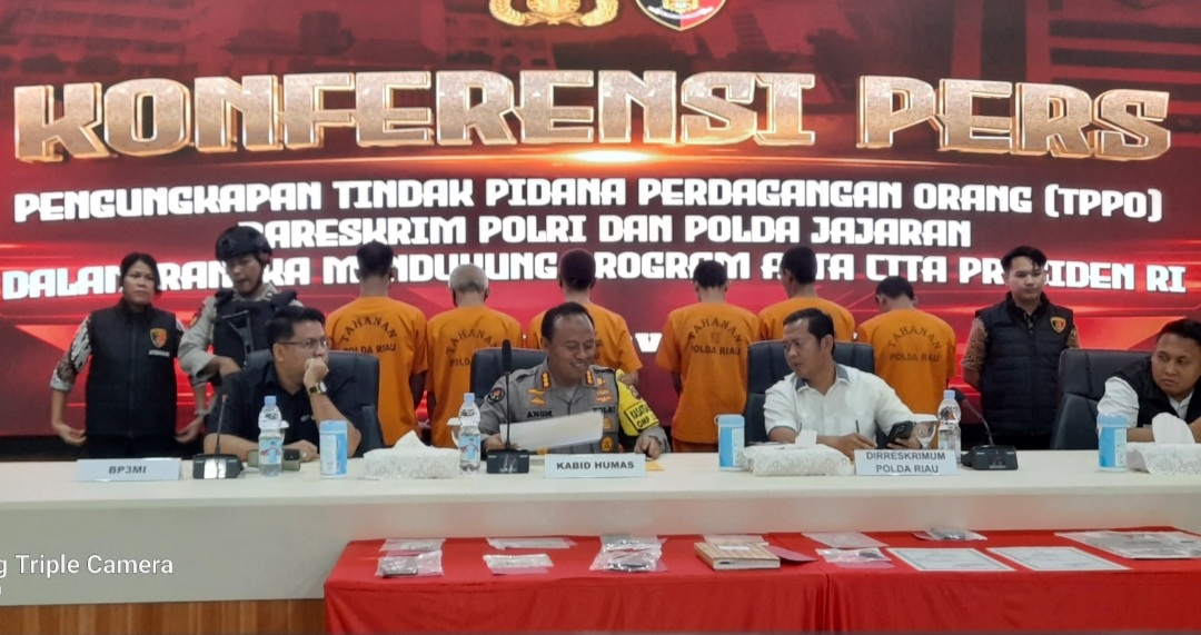 Dalam Rentang Waktu 1 Bulan Polda Riau dan Jajaran Ungkap 16 Perkara TPPO
