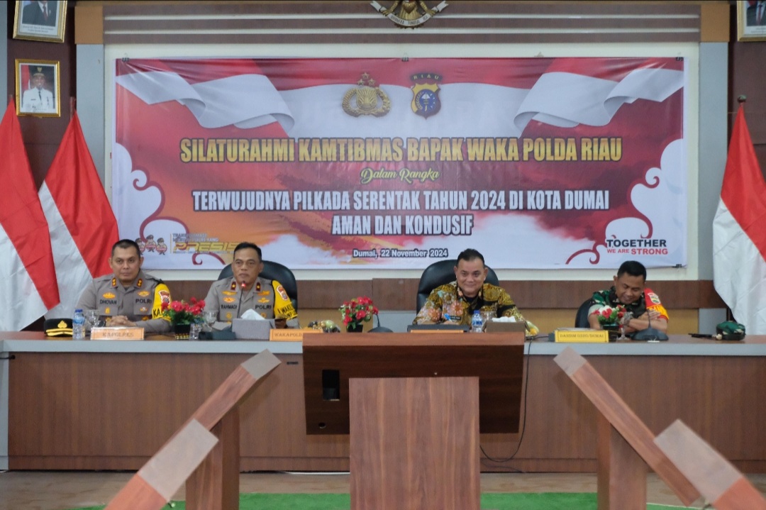 Silaturrahmi ke Dumai, Wakapolda Lakukan Pembahasan Terkait Pengamanan dan Penyelenggaraan Pilkada